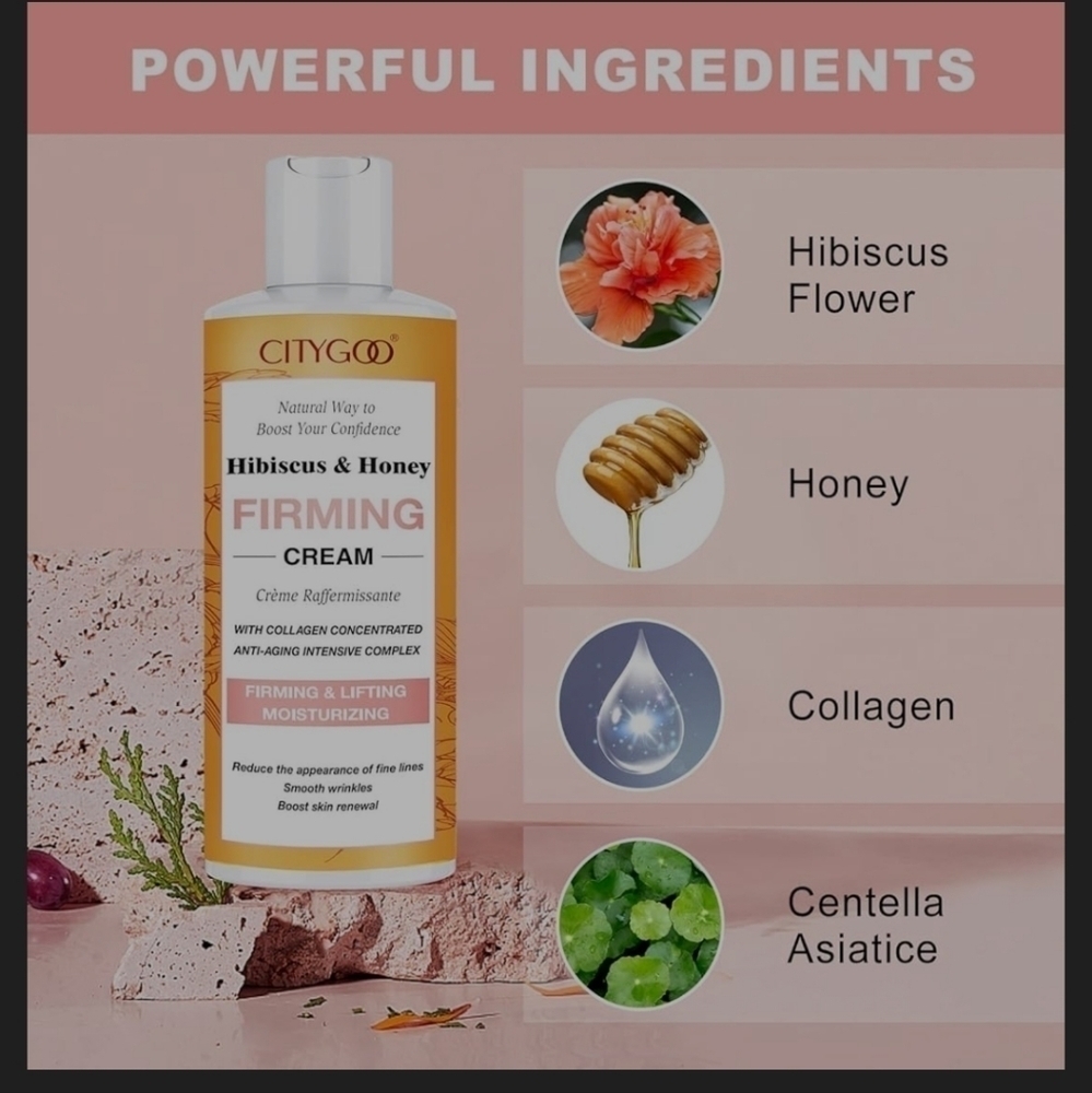 Hibiscus And Honey Firming  and Lifting Cream, Skin Tightening Lotion 120ml
